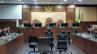 Sekretaris nonaktif Mahkamah Agung (MA) Hasbi Hasan divonis hukuman pidana selama 6 tahun penjara atas kasus korupsi penanganan perkara kepailitan Koperasi Simpan Pinjam (KSP) Intidana. (Merdeka.com/Rahmat Baihaqi)