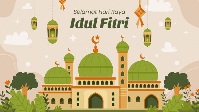 Ilustrasi hari raya Idulfitri