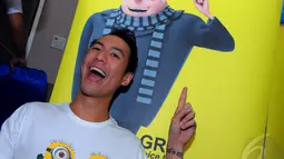 Lelaki yang memulai karir sebagai VJ di MTV Indonesia ini berharap dengan mengisi suara di film DESPICABLE ME 2 dapat mengeksplor diri sekaligus menjadi inspirasi bagi semua orang, Jakarta, Senin (5/5/2014) (Liputan6.com/Faisal R Syam).