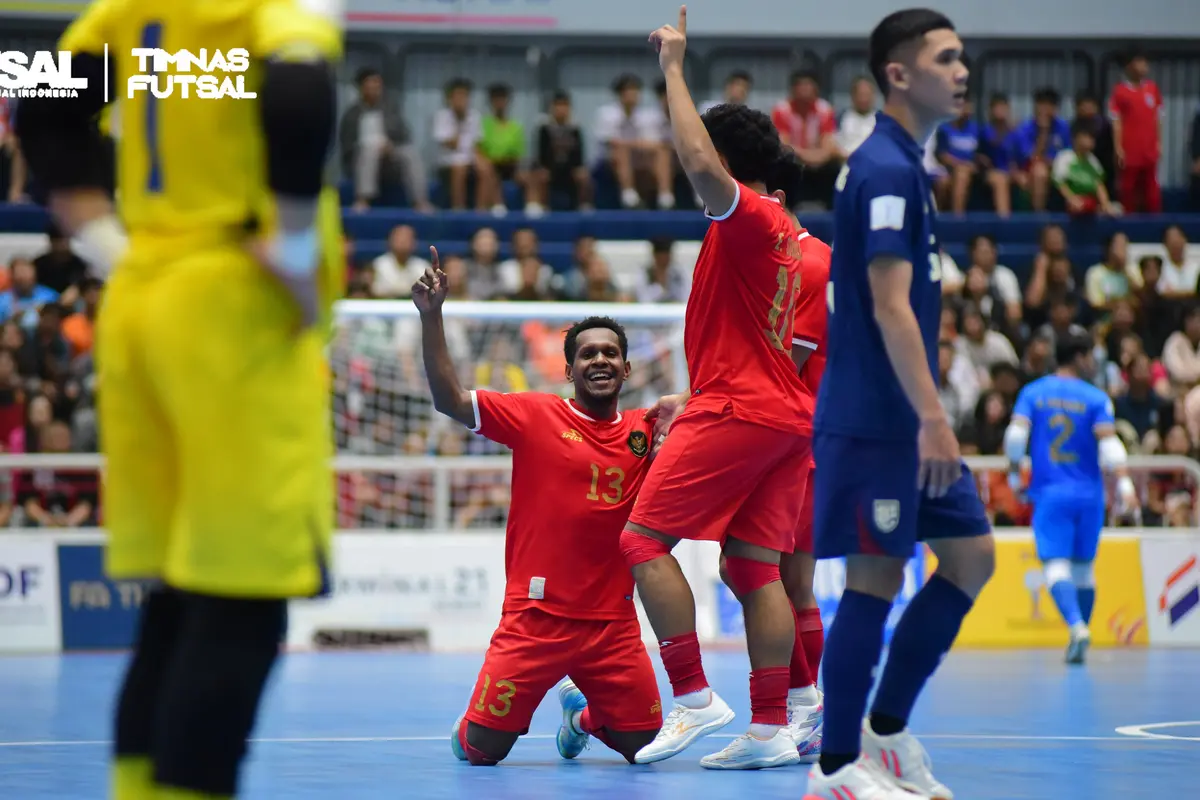 Foto: Momen Timnas Futsal Indonesia Acak-acak Tuan Rumah Thailand di Piala AFF Futsal 2024