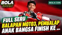 Momen Keseruan Nonton Balapan Moto3 Depan Mata, Pembalap Indonesia Veda Ega Sukses Finish Posisi...