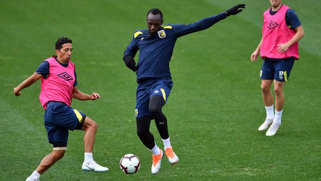 Intip Latihan Pelari Tercepat Usain Bolt Jelang Debut Jadi Pesepak Bola