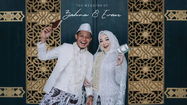 Resmi Jadi Suami Istri, Ini 6 Momen Pernikahan Evan Dimas dan Dewi Zahra