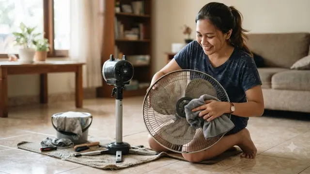 Bersihkan Rutin Kipas Angin (AI Generated)