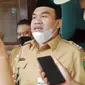 Bupati Blora, Gus Arief Rohman saat diwawancarai awak media. (Liputan6.com/Ahmad Adirin)