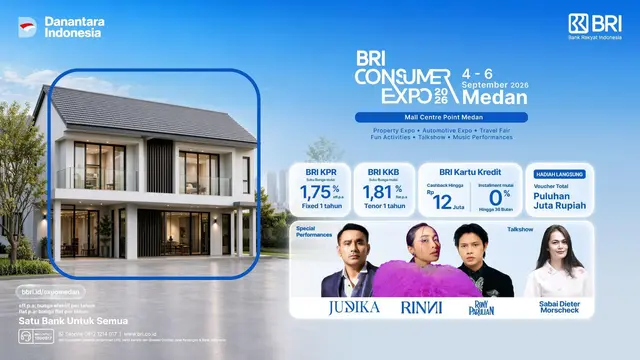 Promo KPR hingga Penampilan Deretan Musisi Ternama, Intip Keseruan BRI Consumer Expo 2026 Medan