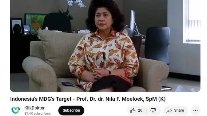 <p>Penelusuran klaim video wawancara Najwa Shihab dengan mantan Menkes Nila Moeloek rekomendasikan obat prostatitis</p>