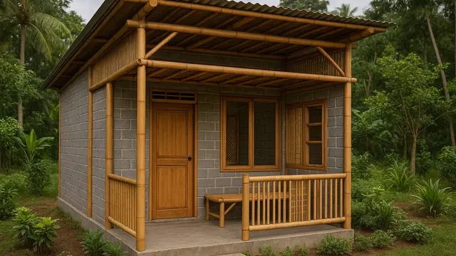 7 Model Rumah Kecil Tapi Cantik 3x6 Meter dari Bambu dan Batako, Tampilan Estetik, Hemat Biaya dan Ramah Lingkungan