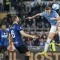 Lazio racikan Maurizio Sarri tampil begitu perkasa dan berhasil menundukkan Inter Milan asuhan Simone Inzaghi dengan skor 3-1. (AP/Alessandra Tarantino)