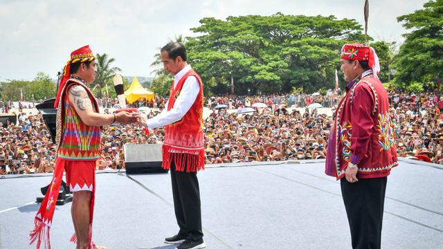Presiden jokowi di Kutai Barat