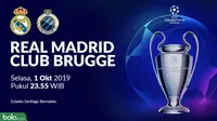 Liga Champions - Real Madrid Vs Club Brugge (Bola.com/Adreanus Titus)