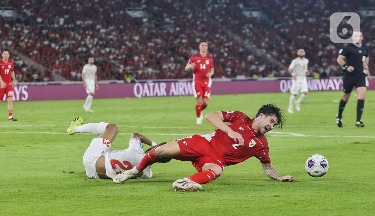 Sayang hingga babak pertama usai, tidak ada agi tambahan gol bagi Timnas Indonesia. (Liputan6.com/Angga Yuniar)