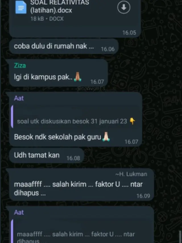 6 Chat Guru Salah Kirim Informasi ke Grup Siswa Sudah Lulus Ini Bikin Sedih