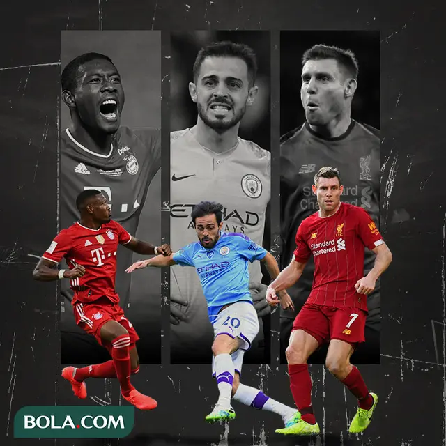 James Milner, Bernardo Silva, David Alaba
