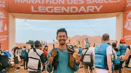 Diego berhasil menyelesaikan lomba legendaris tersebut dalam waktu 40 jam 44 menit. Andien menilai waktu tempuh itu tidak sebanding dengan pengalaman spiritual yang dialami sang adik. Menurutnya, perjalanan Diego jauh melampaui sekadar angka di stopwatch. (Liputan6.com/IG/@andienaisyah)