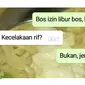 5 Chat Karyawan Minta Bolos Kerja ke Atasan Ini Nyeleneh Banget (sumber: Istimewa)