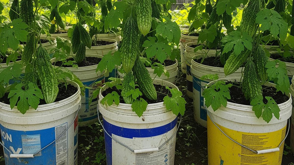 7 Cara Membuat Kebun Pare dari Ember Bekas Cat agar Subur dan Cepat Berbuah