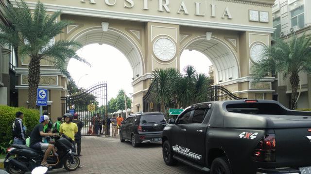Lokasi aksi koboi di Gerbang Cluster Australia, Green Lake, Tangerang