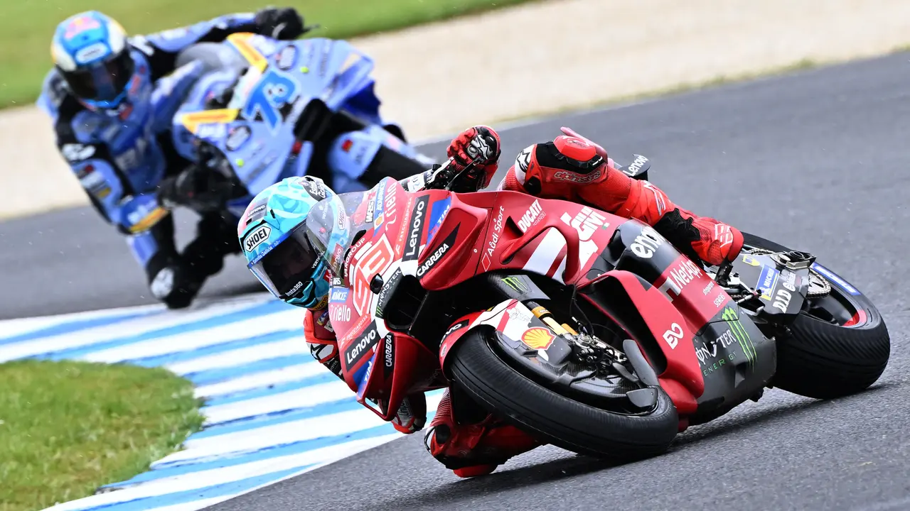 Marc Marquez beraksi di MotoGP Australia 2026