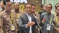 Menteri ESDM Bahlil Lahadalia, dalam acara Pembukaan Mineral &amp; Batubara Convention-Expo (Minerba Convex) 2025 di JCC, Jakarta, Rabu (15/10/2025). (Liputan6.com/Tira)