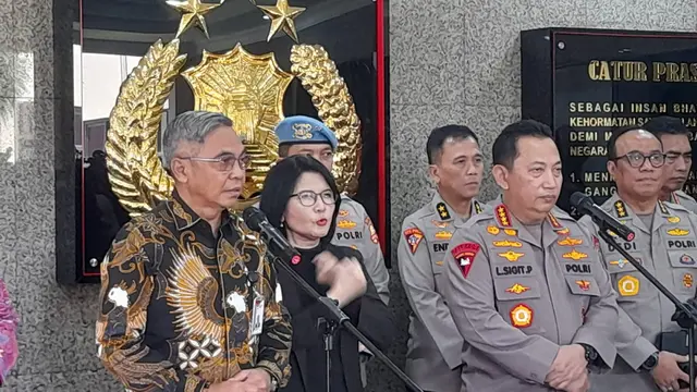 Ketua Komisi Pemberantasan Korupsi (KPK) Setyo Budiyanto bertandang ke Mabes Polri, pada Rabu (8/1/2025).