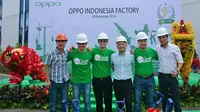 Oppo sudah mulai merenovasi pabrik seluas 27.000 meter persegi di Tangerang. Pabrik ini merupakan pabrik pertama Oppo di luar negaranya.
