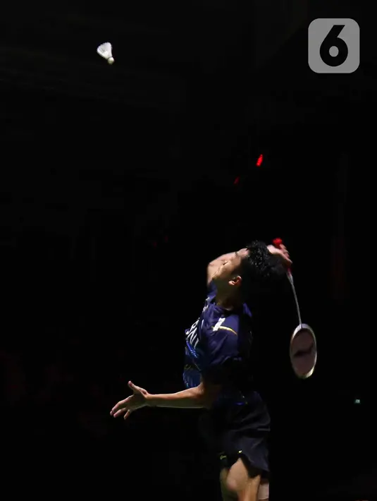 Anthony Sinisuka Ginting menjadi satu-satunya pebulutangkis Indonesia yang akan berlaga di partai Final Indonesia Open 2023. (Liputan6.com/Herman Zakharia)