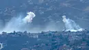 Hizbullah bersumpah akan ikut menyerang Israel demi membantu perjuangan bangsa Palestina. (AP Photo/Hussein Malla)