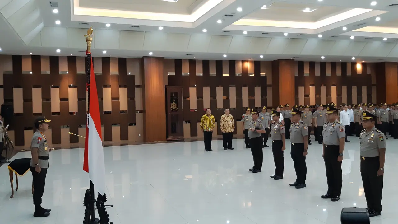 Kenaikan Pangkat Pati Polri di Mabes Polri