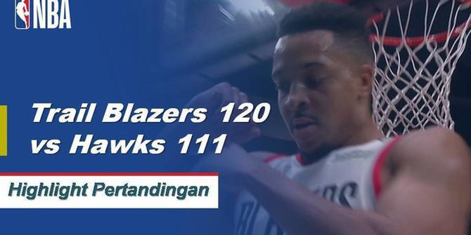 Cuplikan Pertandingan NBA : Trail blazers 120 vs Hawks 111