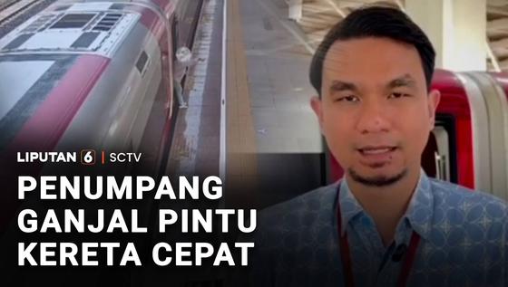 Penumpang Ganjal Pintu Kereta Cepat