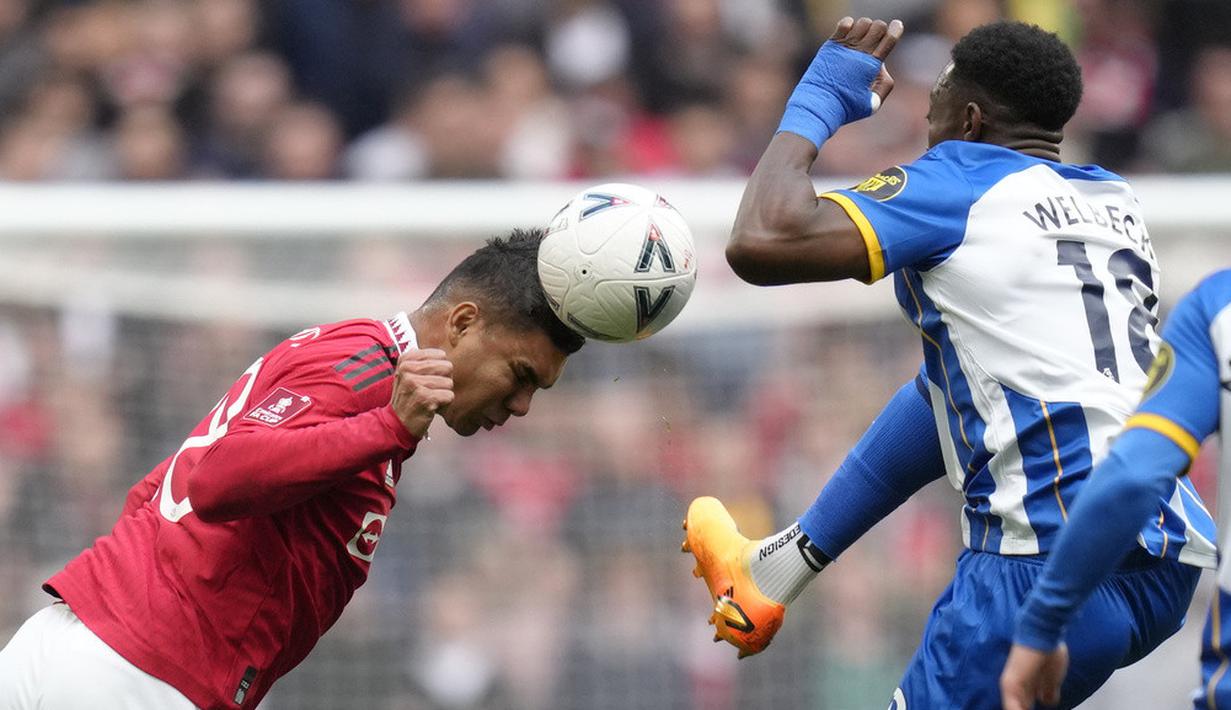 <p>Pertandingan MU melawan Brighton harus berlangsung sampai adu penalti karena kedua tim sama-sama tidak mampu mencetak gol selama 120 menit. (AP Photo/Kirsty Wigglesworth)</p>