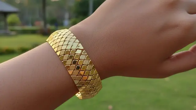 Gelang Emas Model Sisik Naga