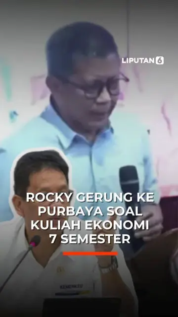 Rocky Gerung ke Purbaya soal Kuliah Ekonomi 7 Semester