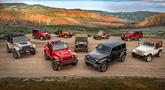 Potret seluruh generasi Jeep Wrangler yang ada di dunia.