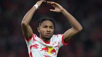 Manchester United atau MU dikabarkan akan membuat penawaran resmi untuk striker RB Leipzig&nbsp;Christopher Nkunku pada minggu depan. (RONNY HARTMANN / AFP)