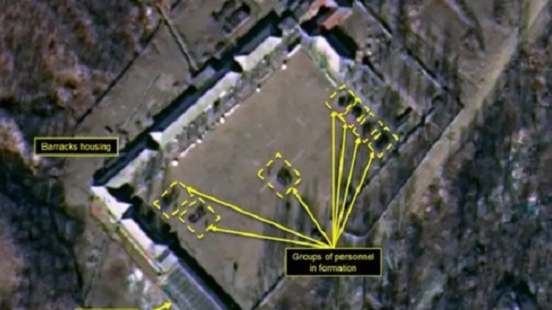 Citra satelit yang menunjukkan beberapa aktivitas di Punggye-ri Nuclear Tes Site, Korea Utara (sumber: North 38)