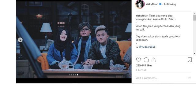 Rizky Febian (Foto: Instagram)