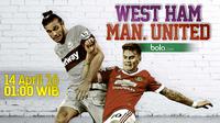 West Ham United vs Manchester United (Bola.com/Samsul Hadi)