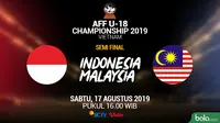 Timnas Indonesia U-18 - Indonesia Vs Malaysia (Bola.com/Adreanus Titus/Faris Kholid)