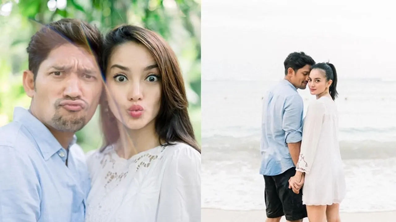 6 Potret Pemotretan Honeymoon Ibnu Jamil dan Ririn Ekawati, Romantis