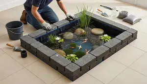 5 Tips Membuat Kolam Ikan Kecil Tanpa Perlu Bongkar Keramik Lantai, Ciptakan Sudut Estetik