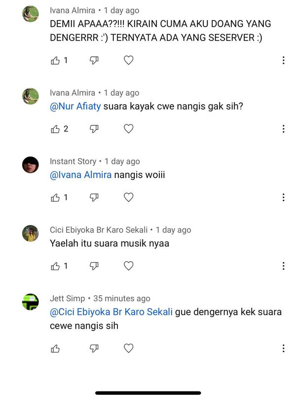 Tangkapan layar komentar warganet. (Foto: YouTube Samuel Christ)