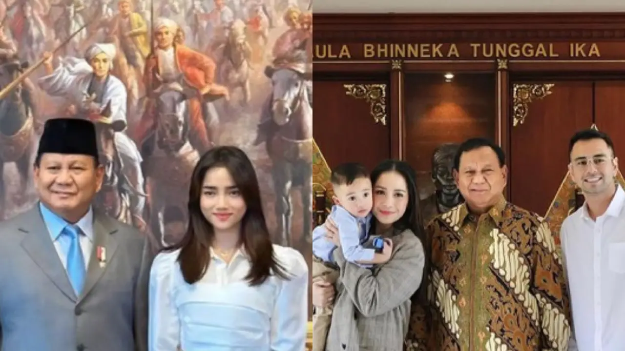 Gaya Kontras Nagita Slavina  dengan Fuji An saat Jamuan Makan Bersama Prabowo
