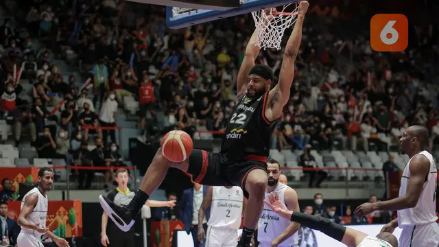 Foto: Aksi-aksi Memukau Marques Bolden Saat Bawa Timnas Basket Indonesia Tenggelamkan Arab Saudi di FIBA Asia Cup 2022