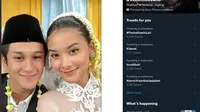 Antonio Blanco Jr dan Callista Arum, trending PashaKawinLari di Twitter (Foto: Instagram/@callistarum/ Tangkapan Layar Twitter)