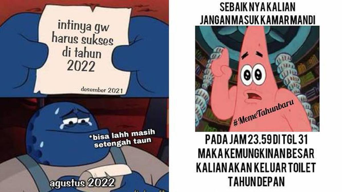 7 Meme Perayaan Tahun Baru 2023 Ini Kocak Sekaligus Nyindir Abis Hot