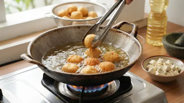 Resep Bola-Bola Tahu Isi Ayam Pedas