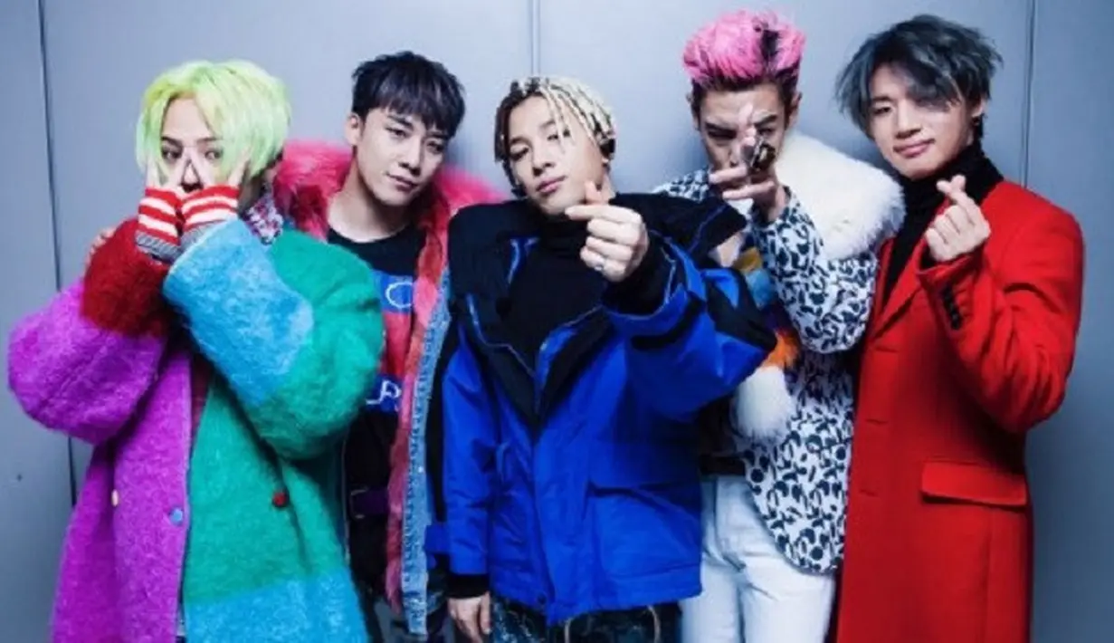 <p>Walaupun sudah belasan tahun berkarier di dunia hiburan Korea Selatan, popularitas grup yang beranggotakan Seungri, Taeyang, G-Dragon, T.O.P, dan Daesung ini tak pudar. (Foto: Soompi.com)</p>