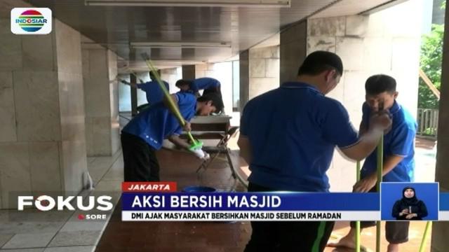 Nantinya sekitar 2000 masjid di Pulau Jawa akan di bersihkan sebelum memasuki Bulan Ramadan.